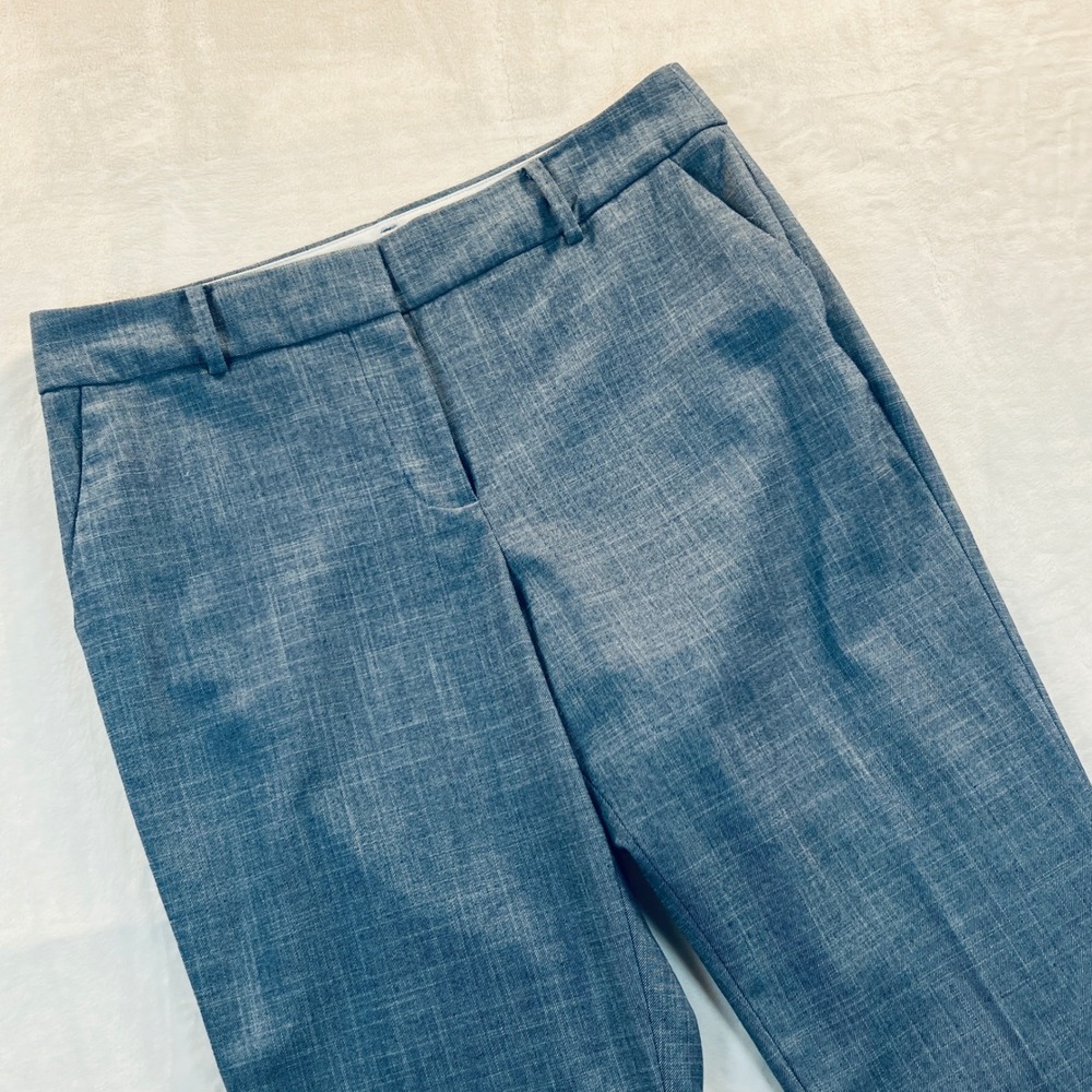 Talbots Hampshire Ankle Pant 10 Blue Heathered Straight Leg Trousers JO1804